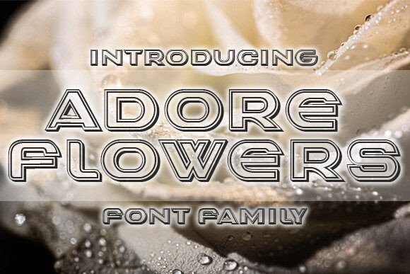 Adore Flowers: A Premium Display Font for Standout Designs