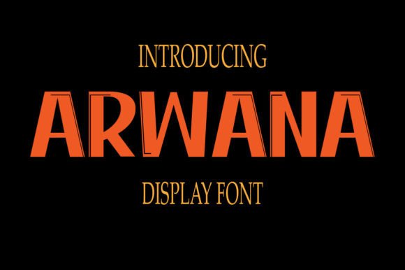 Arwana Display Font: A Futuristic Geometric Typeface