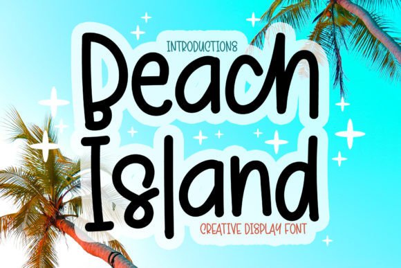 Beach Island Font: Festive Typeface for Holiday Web Design