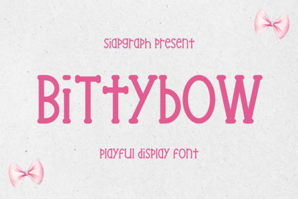 Bittybow Display Font for Small Business Branding That Stands Out