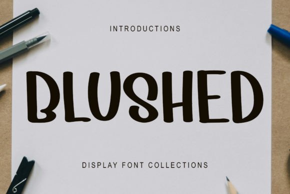 Blushed Font: A Cheerful Display Typeface for Digital Branding