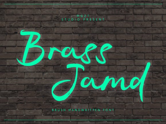 Brass Jamd: A Bold Brush Script Font for Modern Web Design