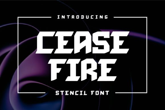 Cease Fire Bold Display Font for Editorial and Blog Design