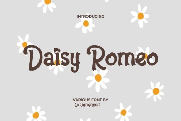 Daisy Romeo Font Review: A Curly Display Typeface for Branding