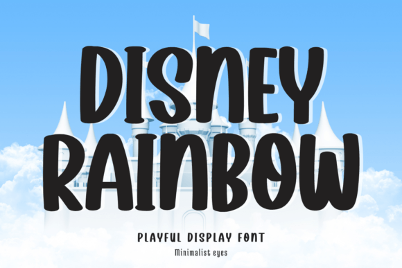 Disney Rainbow: Bold Display Font for Designers