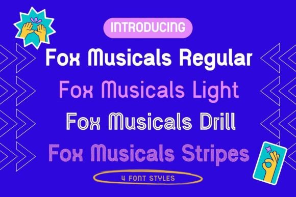 Fox Musicals: A Charming Display Font for Creative Projects