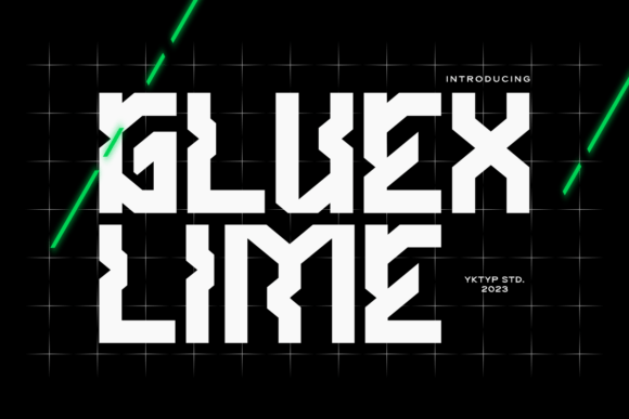 Gluexlime Display Font for Stand-Out Campaign Titles
