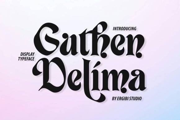 Guthen Delima: A Bold Display Serif Font for Modern Marketing
