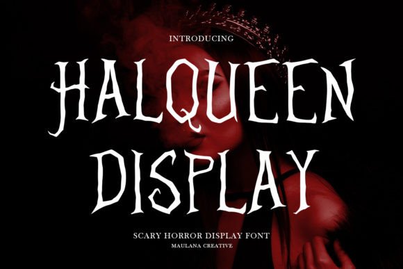 Halqueen Display Font for Horror Campaigns and Seasonal Marketing