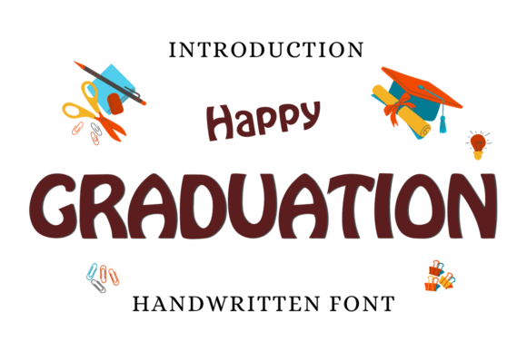 Happy Graduation Display Font for Playful and Cheerful Digital Branding