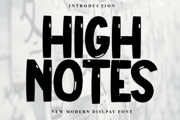 High Notes Display Font for Campaign Design and Digital Visibility