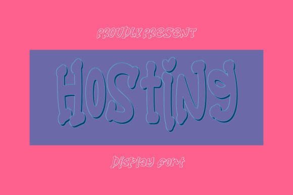 Hosting: A 3D Display Font for Marketing Campaigns