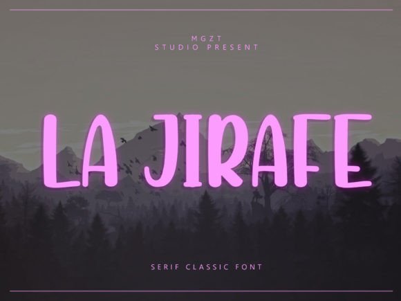 La Jirafe Font Review: A Playful Display Typeface for Campaigns