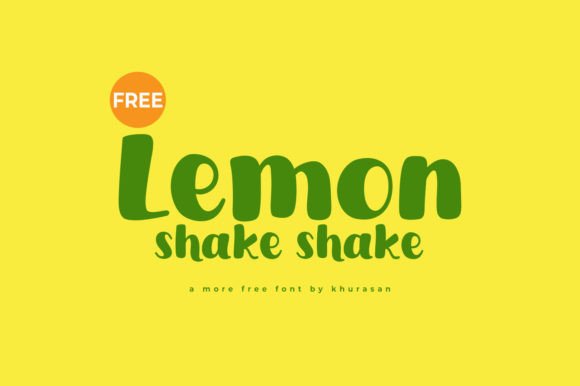 Lemon Shake Shake Display Font for Small Business Branding