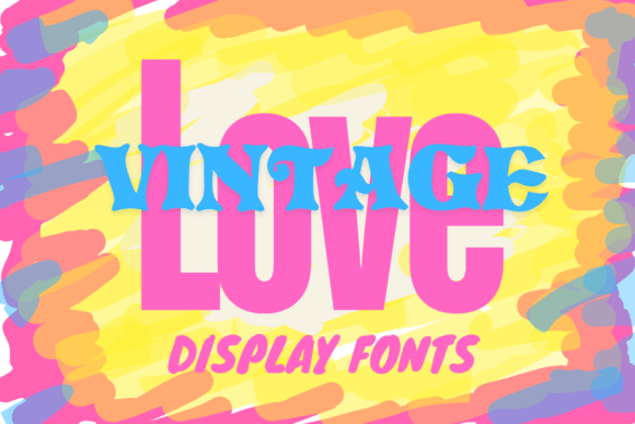 Love Vintage: A Charming Display Font for Handmade Crafts and Printable Designs