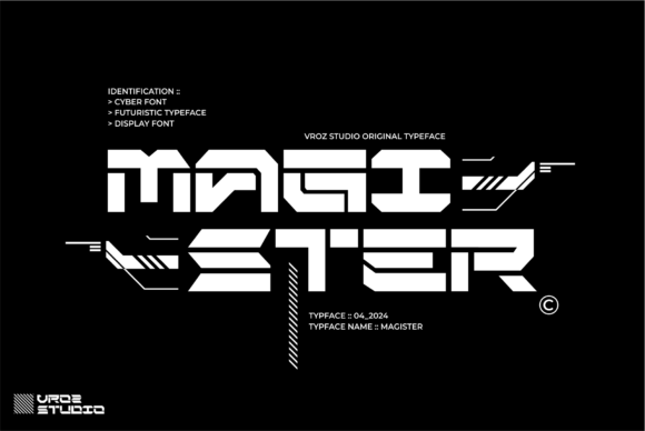 Magister Font for Futuristic Crafts and Product Designs