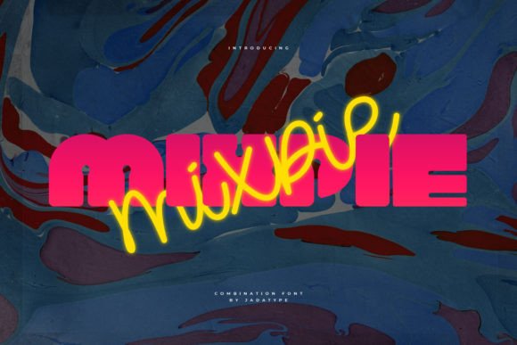 Mixpie: A Bold Display Font with Script Nuances for Digital Creators
