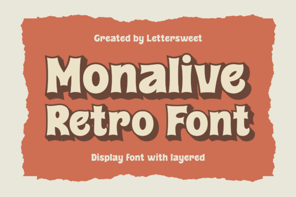 Monalive: A Retro Display Font for Scroll-Stopping Visuals