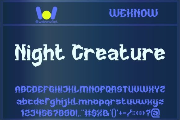 Night Creature Display Font for Branding Projects That Need Character