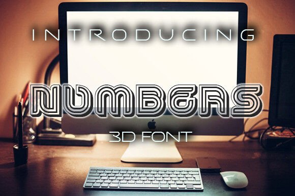 Numbers: A Bold Display Font for Crafters and Product Makers