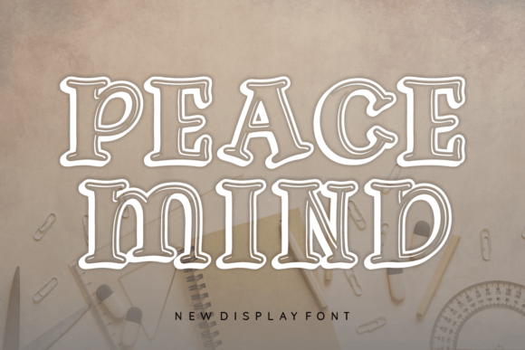 Peace Mind: A Modern Display Font with 3D Effect for Editorial Design