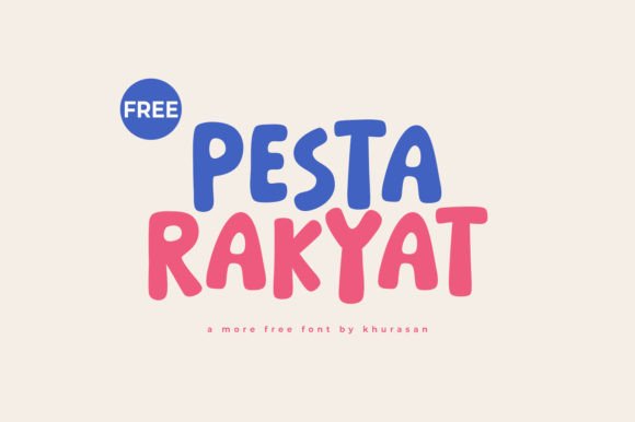 Pesta Rakyat Font for Modern Website Headers and Digital Branding