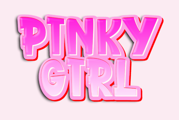 Pinky Girl Display Font for Brand Content