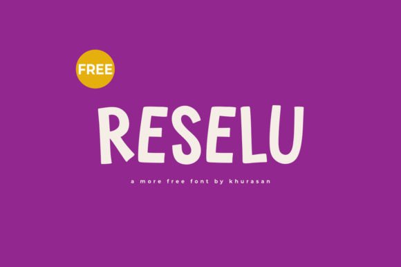 Reselu Font: A Cute Display Font for Handmade Products