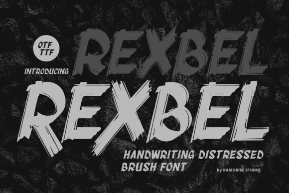 Rexbel: A Bold Rough Brush Font for Authentic Branding