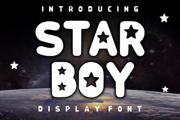 Star Boy Display Font for Winter Web Design Projects