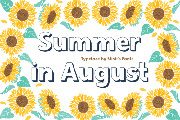 Summer in August Font: A Vibrant Display Typeface for Playful Branding