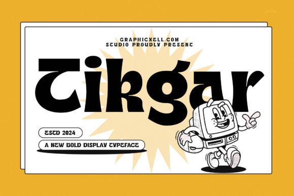 Tikgar: A Retro Vintage Display Font for Small Business Branding