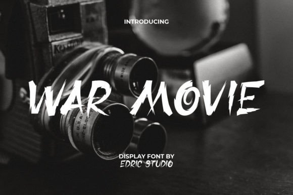 War Movie Font: A Sharp Brush Typeface for Bold Branding