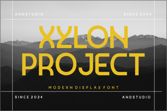 Xylon Project Display Font for Digital Products